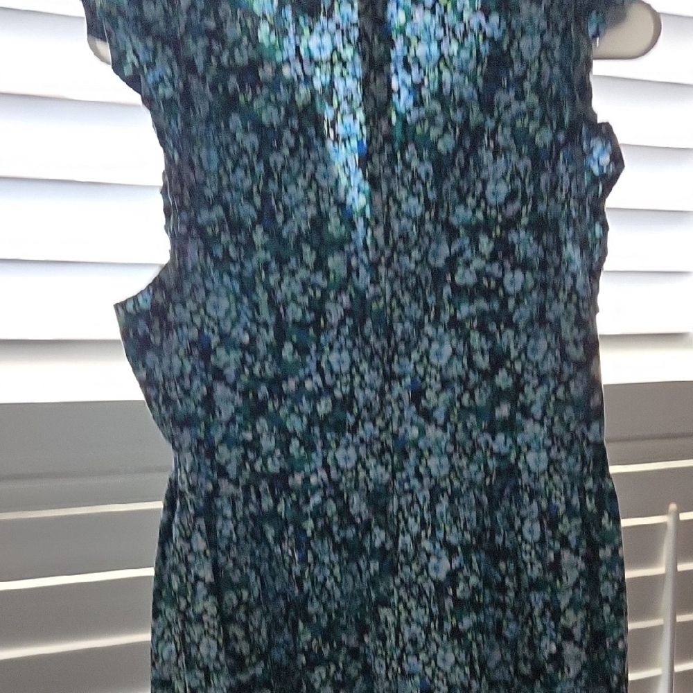 J. Crew Blue Floral Dress with Ruffles - Picture 6 of 6